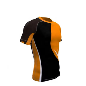 Nouveau design 2026 – Rashguard pour homme en tissu personnalisé, manches courtes, respirant - Product Image 5