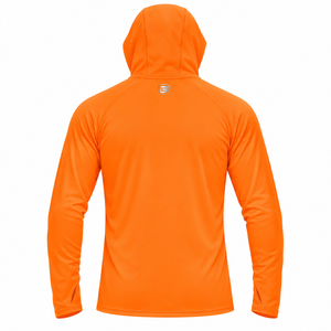 Hoodie de performance personnalisé pour homme, léger, à séchage rapide, à manches longues, pour la pêche et la course à pied, fabricant OEM - Product Image 2