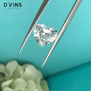 เพชร D'vins Jewels 1 กะรัต 1.5 กะรัต 2 กะรัต 3 กะรัต 4 กะรัต 5 กะรัต D VVS1 VVS2 HPHT CVD เพชรเพาะเลี้ยงในห้องปฏิบัติการทรงหัวใจแบบเต็มรูปแบบ ขายส่ง - Product Image 3
