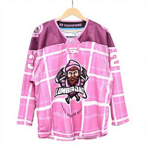 Ensemble de chaussettes et de maillot de hockey sur glace personnalisé, sublimation frontale, respirant, 100% polyester, unisexe adulte, OEM, logo personnalisé de haute qualité - Product Image 1