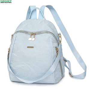 Pu Leather <b>Backpack</b> With Adjustable Straps and Front Zipper Pocket for All Seasons Outdoor Use - Product Image 6
