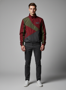 Veste coupe-vent unisexe pour homme, imperméable, coupe-vent, respirante, écologique, en tissu à mémoire de forme, patchwork, séchage rapide, streetwear - Product Image 5