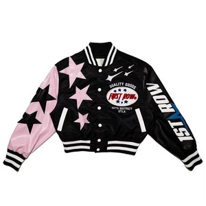 Chaqueta Universitaria de Cuero Personalizada para Mujer, Cuerpo de Lana, Servicio de Muestras de Fábrica OEM ODM Disponible, Ajuste Premium - Product Image 3