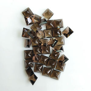 ควอตซ์สโมคกี้ธรรมชาติ 9 มม. ทรงสี่เหลี่ยมเจ้าหญิงคัท คุณภาพดีที่สุด พลอยเม็ดเดี่ยวสำหรับทำเครื่องประดับและสร้อยคอ - Product Image 5