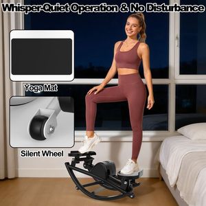 Stepper Professionale con Monitor LCD, Fasce di Resistenza per Cappotti da Donna, Tappetino Antiscivolo, Stepper Laterale Basculante per Esercizi - Product Image 6