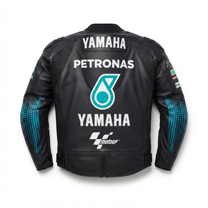 Unisex Ramaha Leather Waterproof Printed <b>Racing</b> <b>Jacket</b>/Chaqueta Durable Comfortable Quick Dry Riding Wear Made Measure CE All - Product Image 2