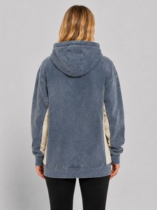 Sweat à capuche tendance pour femme, effet délavé vintage, tissu doux, coupe confortable et poche kangourou pour un style décontracté - Product Image 6
