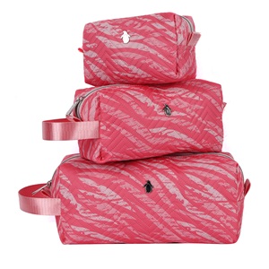 Juego de Bolsas Rectangulares Digitales ZIG ZAG ROSA, Organizador de Maquillaje y Accesorios de Viaje Multiusos y Elegante - Product Image 6