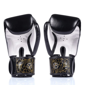 Gants de boxe Fairtex, nouveau design, entièrement imprimés, en cuir de vache véritable, pour hommes, entraînement professionnel, respirants - Product Image 5