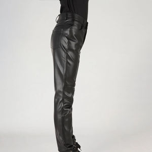 Pantalon en cuir pour homme de qualité supérieure, meilleur prix, 100% cuir véritable, respirant, meilleur design, couleur noire, en vente, fabriqué au Pakistan - Product Image 4