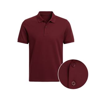 Polo pour homme en coton premium respirant, coupe confortable, impression de logo personnalisée, vente en gros, tenue décontractée à manches courtes - Product Image 1