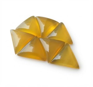 พลอยมะม่วงธรรมชาติทรงสามเหลี่ยมแบบหลังแบนสำหรับทำเครื่องประดับ - Product Image 3