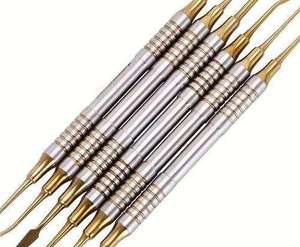 1 Set de Raspador Dental Manual de Acero para Lograr una Sonrisa Dorada con Resina Compuesta Azul y Dorada, Certificado CE ISO por Grip Surgical - Product Image 5