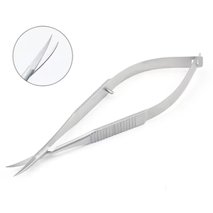 Ciseaux à ressort de qualité supérieure avec lames de précision affûtées, poignée ergonomique à ressort, pour usage professionnel - Product Image 2