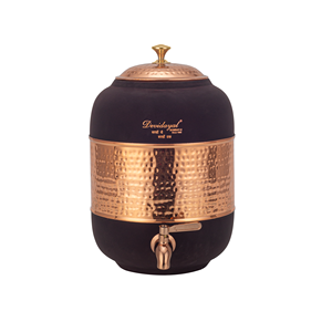 Embossed Copper Beverage Storage <b>Dispenser</b> Elegant Water Vessel for Kitchen Hosting and Daily Refreshment Needs <b>Drink</b> <b>Dispensers</b> - Product Image 1