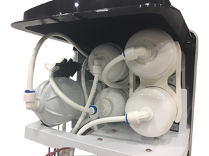 Système RO compact sous évier, 5 étapes, capacité 50 GPD, sans pompe de surpression, avec réservoir métallique de 2,2 gallons inclus, pour usage domestique - Product Image 4