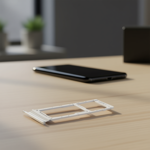 Bandeja para Tarjeta SIM y Micro SD para Samsung Galaxy A90 5G, Blanca - Product Image 3