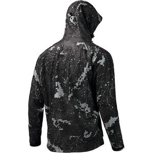 Combinaisons de chasse pour hommes, tendance hiver, chaudes, camouflage numérique orange forêt, entièrement respirantes et isolées - Product Image 2