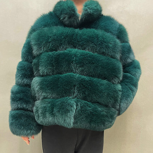 Manteau en fourrure véritable pour homme, tendance, avec col montant, vente chaude personnalisée - Product Image 2