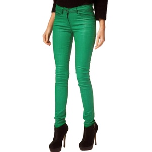 Promotion : Jean droit décontracté pour femme, coupe régulière, grande taille, patchwork foncé, respirant, écologique, taille haute, haute qualité - Product Image 4