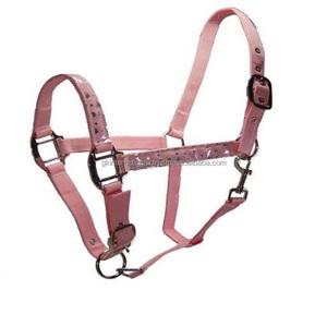 เชือกแขวนคอม้าไนล่อนภาพซ้อนทับดอกไม้สีฟ้า,เชือกแขวนคอปรับได้ทุกขนาดมีลำคอสแน็ปพีวีซีเย็บบนลายดอกไม้จมูก - Product Image 4