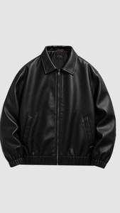 Vestes d'hiver en cuir de haute qualité avec logo sur le devant, prix de gros à faible MOQ, vestes en cuir pour la vente en ligne - Product Image 5