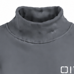 Charcoal Gray <b>Women</b> High Neck Sweatshirt <b>Long</b> Sleeve Loose Fit Pullover Fleece Mock Neck Casual Winter Streetwear Fashion <b>Jumper</b> - Product Image 3