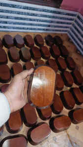 Vellet COLOUR 15-25cm ชามแป้งไม้มะม่วงขัดเงาสำหรับตกแต่งบ้านเทียนหัตถกรรม saniya - Product Image 6