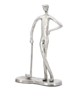 Statue décorative moderne en aluminium pour la décoration de la maison, du salon ou du bureau, objet élégant. - Product Image 2