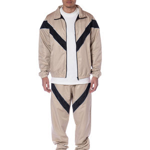 Conjunto Cortavientos de Algodón para Hombre, Tallas Grandes, Resistente al Viento, Impermeable, Transpirable, Ligero, Estampado o Color Liso, Venta Caliente - Product Image 1