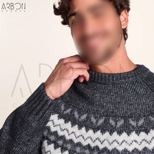 Pull à col rond en laine mélangée de haute qualité pour l'hiver, fournisseur fiable avec logo personnalisé, fabrication de pulls tricotés de haute qualité - Product Image 5