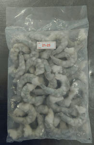 Crevettes Vannamei de bonne qualité, surgelées IQF, sans tête, taille 21/25 PD, crue, épluchée, déveinée, avec queue, en gros, en sac, en provenance du Vietnam - Product Image 3