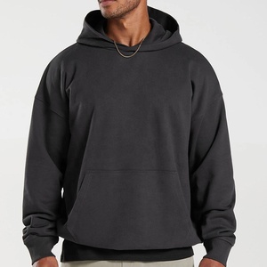 Sudadera con Capucha Negra Extra Grande para Hombre, Manga Raglán, Estilo Casual - Product Image 5