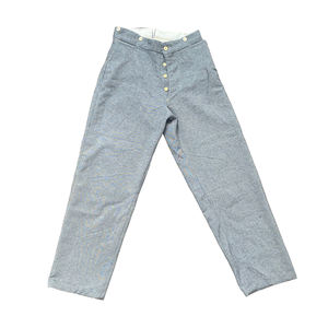 Pantalones Clásicos de Lana Reproducción del Período Civil Americano, Pantalones de Corte Tradicional Reproducción de la Era Civil Americana - Product Image 1