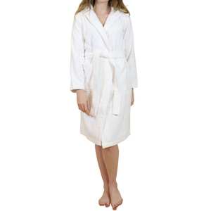 Albornoz de tela de algodón orgánico y bambú para mujer, estilo hotel, térmico, elegante, transpirable, ecológico, suministro al por mayor del fabricante - Product Image 3