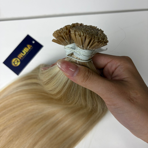 Extensions de cheveux vierges vietnamiennes en kératine avec pointes, couleur foncée, super double drawn, longueurs de 10 à 32 pouces - Product Image 3