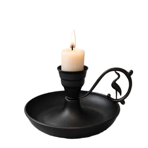 Candle Holder Metal Iron Art Spray Painted Teacups Vintage Handheld Candle <b>Cups</b> Small Candle Container Base - Product Image 1