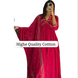Magnifiques ensembles de costumes en pur coton 60/60, comprenant un haut et un pantalon avec dupatta, parfaits pour le quotidien et les fêtes de bureau, en promotion. - Product Image 1