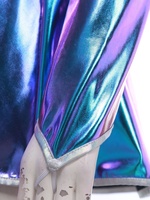 Costume d'Alien pour femmes, robe métallique en forme de A pour les fêtes, les événements de cosplay, les spectacles thématiques, la danse lyrique moderne