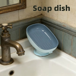 Soap Cage Bathroom Soap <b>Holder</b> Free-Punching Wall Mounted Soap <b>Sponge</b> <b>Holder</b> Organizer Double Drainage Soap Latest Design - Product Image 1