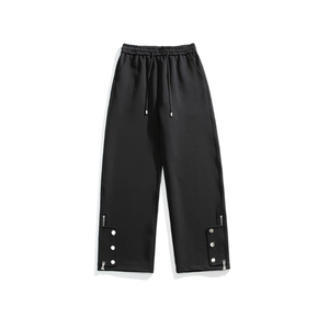 High Quality Men Casual Breathable Flared <b>Trousers</b> <b>Elastic</b> <b>Waist</b> 100% Cotton Reasonable Price Flared Pant - Product Image 5