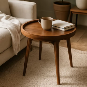 Table à manger en bois massif de style antique vintage, mobilier moderne pour la maison, salon et hôtel par Perfect Enterprises - Product Image 1