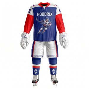 Uniforme de Hockey sobre Hielo Personalizado al por Mayor, Jersey de Equipo Sublimado, 100% Poliéster, Elástico en Cuatro Direcciones, Unisex para Adultos, Directo de Fábrica, MOQ Bajo - Product Image 2