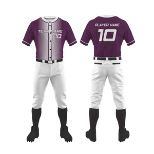 New Arrival Sports Wear Customized Baseball Uniforms Team Wear Adjustable <b>Best</b> Design Solid Colour Baseball Uniform - Product Image 1