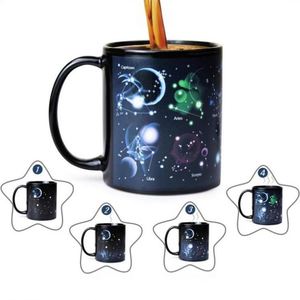 Customizable Logo Starry Sky Color-Changing Mug Thermal-Sensitive Color-Changing Ceramic Cup <b>Creative</b> Water Mug <b>Gift</b> Item - Product Image 3