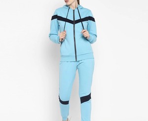 Trendy Women's Winter Hooded Jogger Set <b>Long</b> <b>Sleeve</b> Tracksuit <b>Top</b> Matching Sweatpants Solid Fleece Casual <b>Gym</b> Fitness Streetwear - Product Image 1