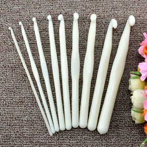 เข็มถักโครเชต์อะคริลิคสีขาวขายส่ง ขนาด 3 มม. - 15 มม. - Product Image 4