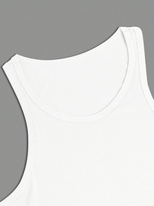 Men Tank Top Sleeveless <b>Compression</b> Fit Workout Shirt Gym Fitness Sportswear Breathable Athletic Summer <b>Vest</b> - Product Image 2