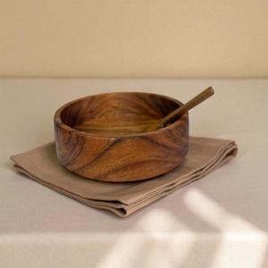Bol en bois de manguier traditionnel, de la meilleure qualité, fait à la main, naturel, écologique, vaisselle décorative pour servir - Product Image 1