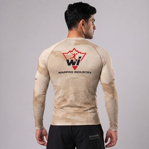 เสื้อแรชการ์ดแขนยาวสำหรับผู้ชาย สวมใส่สบาย แห้งเร็ว เหมาะสำหรับว่ายน้ำ ออกกำลังกาย วิ่ง และกิจกรรมทางน้ำ - Product Image 5